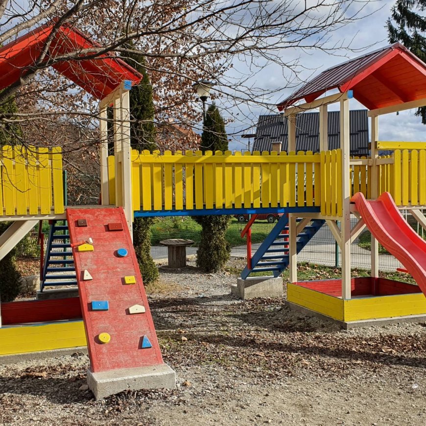 Children's Playhouse with Two Towers